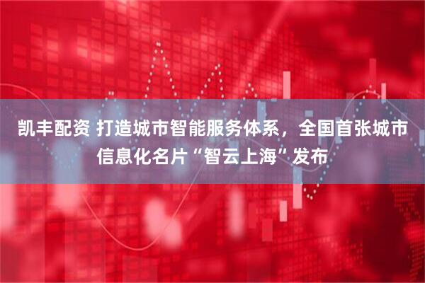 凯丰配资 打造城市智能服务体系，全国首张城市信息化名片“智云上海”发布